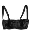 Black Silk Underwired Balconette Bra Underwear - Image 4