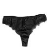 Black Silk Lace Stretch Bikini Panty Underwear - Image 2