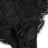 Black Silk Lace Stretch Bikini Panty Underwear - Image 4