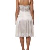 White Lace DG Logo Silk Dress Sleepwear - Image 4