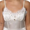 White Lace DG Logo Silk Dress Sleepwear - Image 5