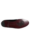 Black Velvet Embellished Loafer Slip On Shoes - Image 8