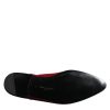 Black Red Velvet Embellished Slip On Shoes - Image 8