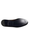 Black Jacquard Polyester Slip On Loafers Shoes - Image 8