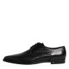 Black Leather Lace Up Dress Men Derby Shoes - Image 6
