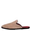 Beige Capra Suede Slides Flat Slipper Shoes - Image 6