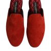 Orange Suede Slides Flat Slipper Shoes - Image 3
