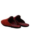 Orange Suede Slides Flat Slipper Shoes - Image 5