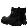 Black Belted DG Logo Men Chelsea Boots Shoes - Image 5