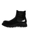 Black Belted DG Logo Men Chelsea Boots Shoes - Image 6