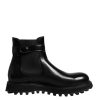 Black Belted DG Logo Men Chelsea Boots Shoes - Image 7