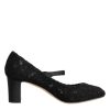 Black Mary Jane Taormina Lace Pumps Shoes - Image 7