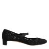 Black Vally Taormina Floral Lace Pumps Shoes - Image 7