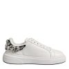 White Rhinestone Embellished Sneakers Shoes - Image 7
