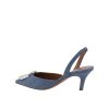 Camelia Sling 60 Printed Denim Pumps - Image 3