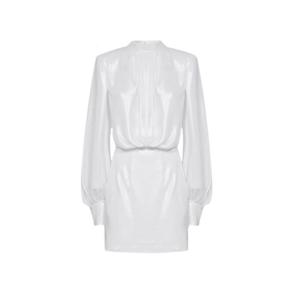 Abelia Laminated Mini Dress