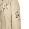 Padded Leather Varsity Jacket - Image 3
