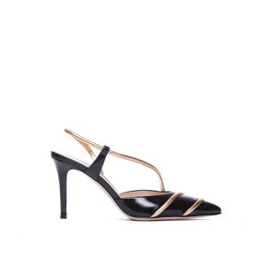 Leather Slingback Pumps