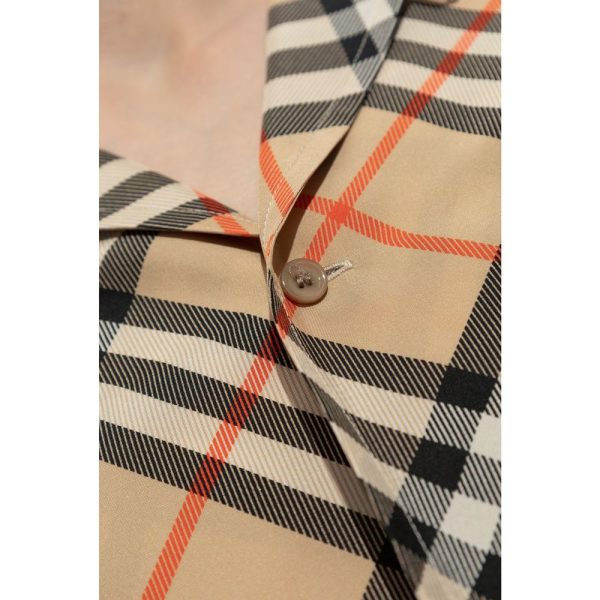Silk Checked Shirt - Image 4