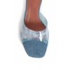 Lupita Glass Pvc Denim Mules - Image 4