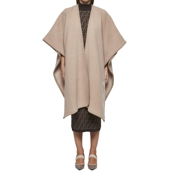 Wool And Cashmere Poncho - Image 2