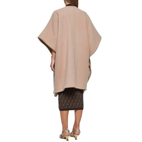 Wool And Cashmere Poncho - Image 3