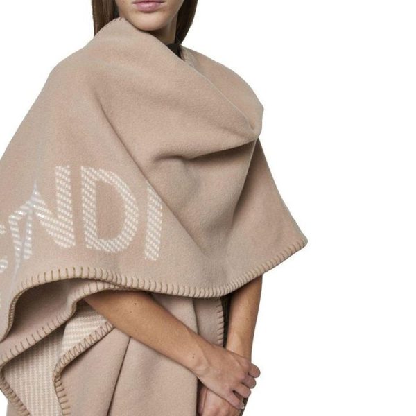 Wool And Cashmere Poncho - Image 4