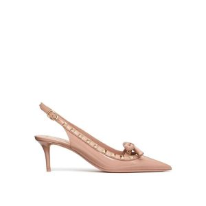 Leather Slingback Pumps