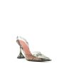 Holli Glass 95mm Snakeskin-effect Pumps - Image 2