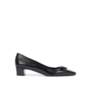 Saffiano Leather Pumps