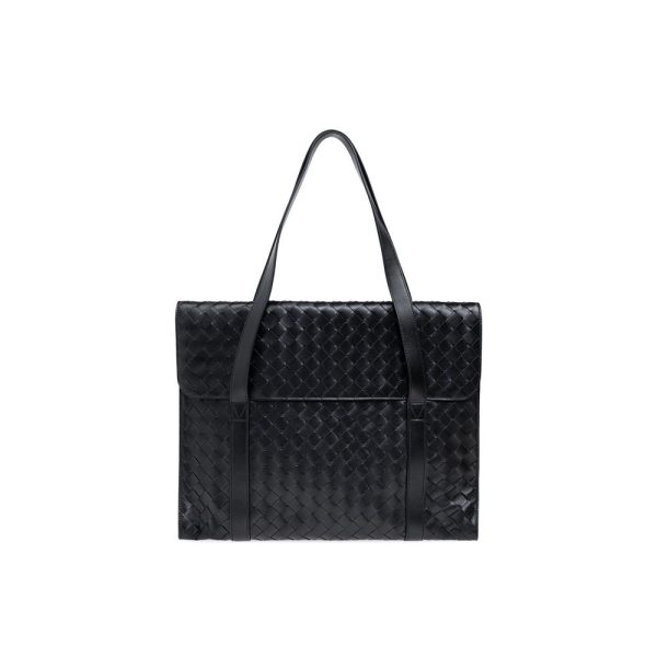 Intrecciato Leather Briefcase
