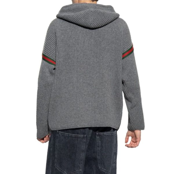 Wool Zipped Sweatshirt - Image 3