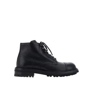 Lace-Up Leather Boots