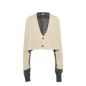 Cropped Wool Cardigan