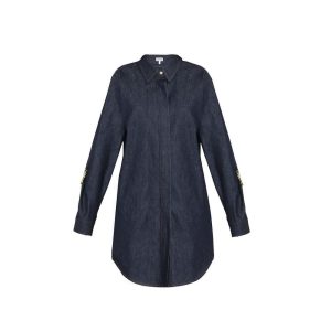 Denim Chain Shirt Dress