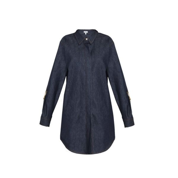 Denim Chain Shirt Dress