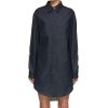 Denim Chain Shirt Dress - Image 2