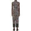 Knit-Print Long Dress - Image 3