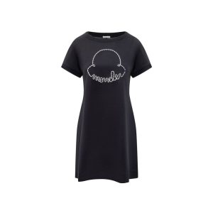 Cotton Logo Mini Dress