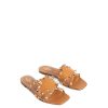 Rockstud Leather Flat Sandals - Image 2