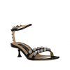 Leather Crystal Sandals - Image 2