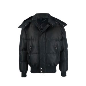 Wool Blend Padded Bomber