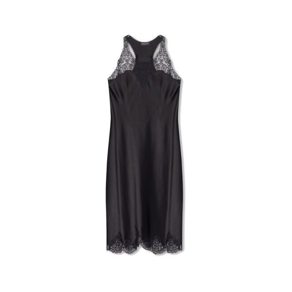 Satin Strappy Midi Dress