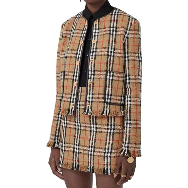 Vintage Check Motif Jacket - Image 2