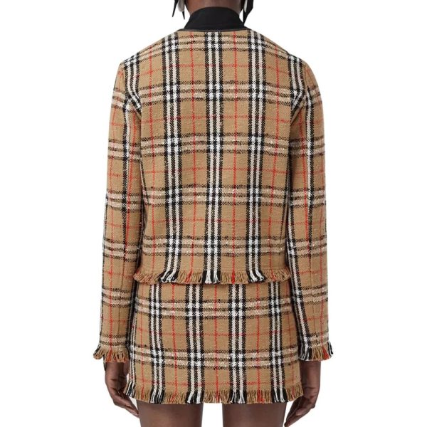 Vintage Check Motif Jacket - Image 3