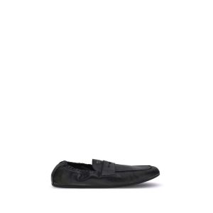 Antiqued leather Shuffle Loafers