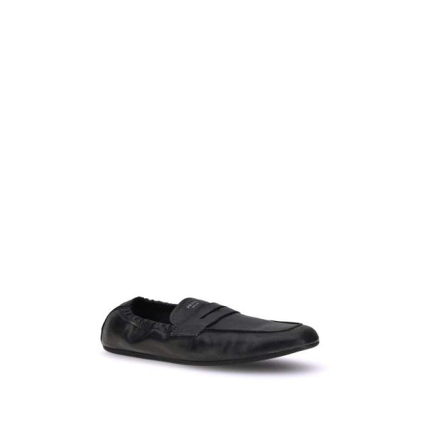 Antiqued leather Shuffle Loafers - Image 2