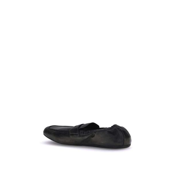 Antiqued leather Shuffle Loafers - Image 3