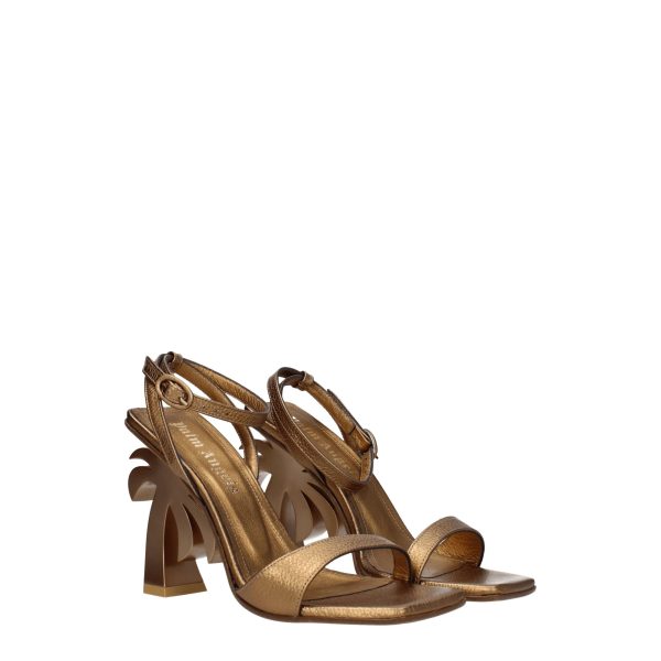 Gold Leather Sandal - Image 2