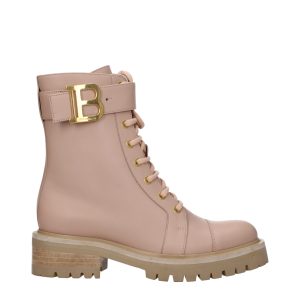 Beige Leather Ankle